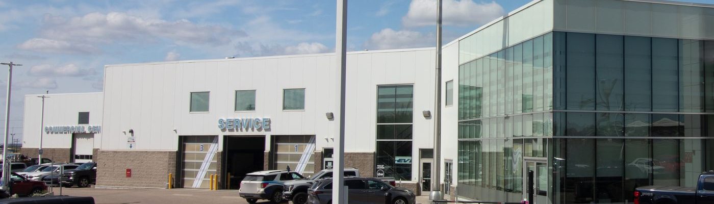 The Sherwood Ford service entrance